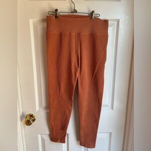 Offline by Aerie Rust Orange Ribbed Leggings